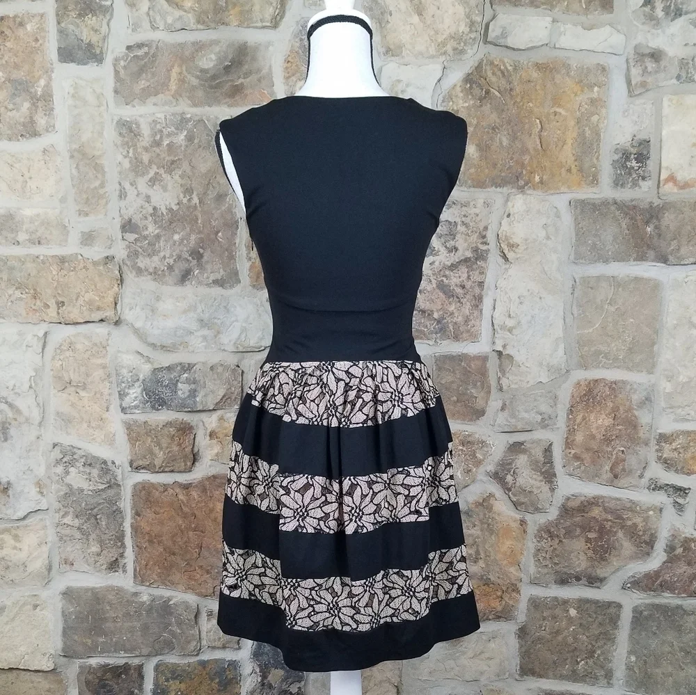 ANTHRO Eva Franco 0 Lace Strata Fit & Flare Dress - Picture 6 of 8